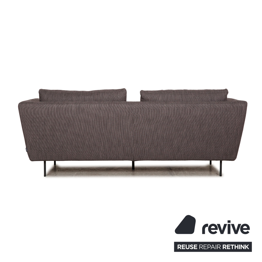 Bonaldo Lars Stoff Sofa Grau Zweisitzer Couch inkl. Kissen