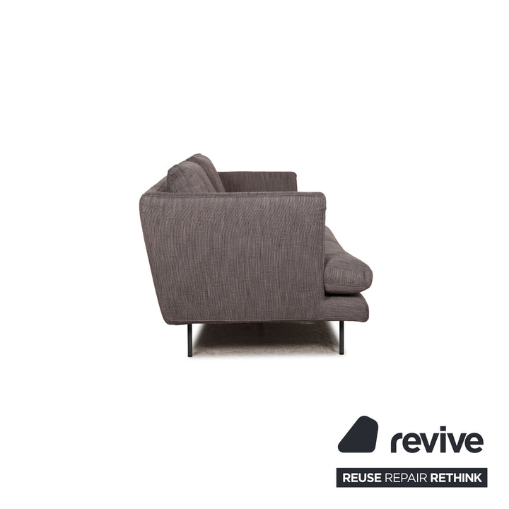 Bonaldo Lars Stoff Sofa Grau Zweisitzer Couch inkl. Kissen