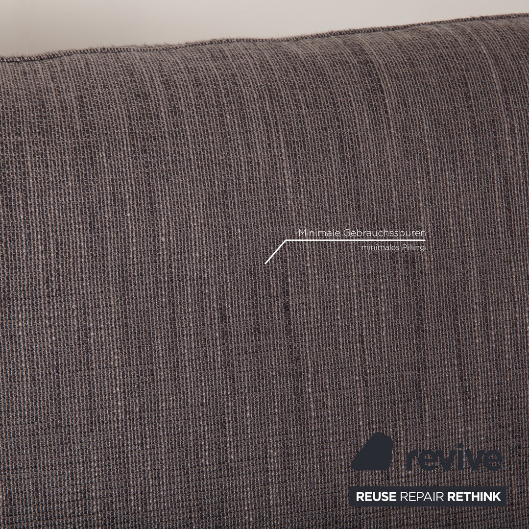 Bonaldo Lars Stoff Sofa Grau Zweisitzer Couch inkl. Kissen