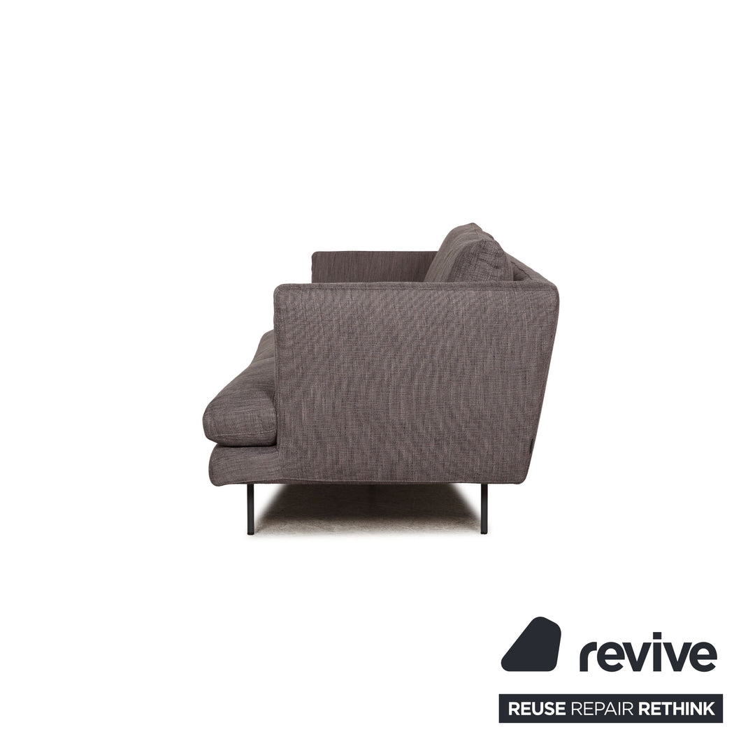 Bonaldo Lars Stoff Sofa Grau Zweisitzer Couch inkl. Kissen