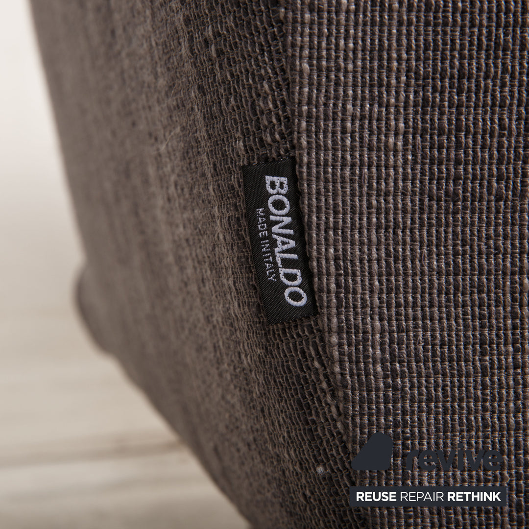 Bonaldo Lars Stoff Sofa Grau Zweisitzer Couch inkl. Kissen
