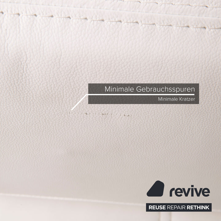 Bonaldo Pierrot King Leder Sofa Weiß Dreisitzer Schlafsofa Schlaffunktion