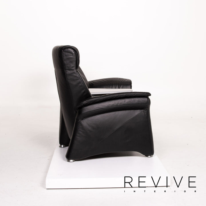 BPW by himolla Leder Sofa Schwarz Zweisitzer Funktion Relaxfunktion Heimkino Couch #14120