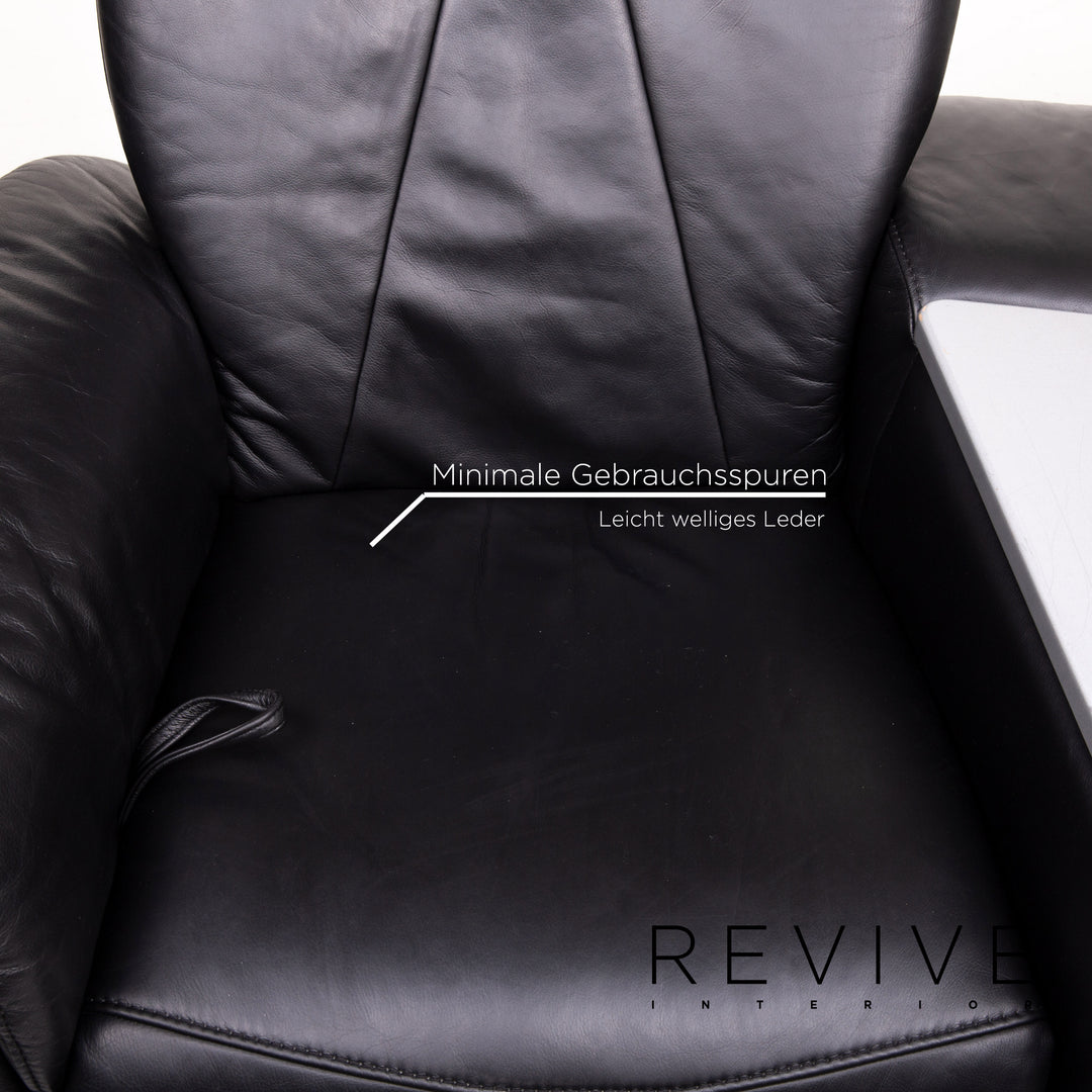 BPW by himolla Leder Sofa Schwarz Zweisitzer Funktion Relaxfunktion Heimkino Couch #14120
