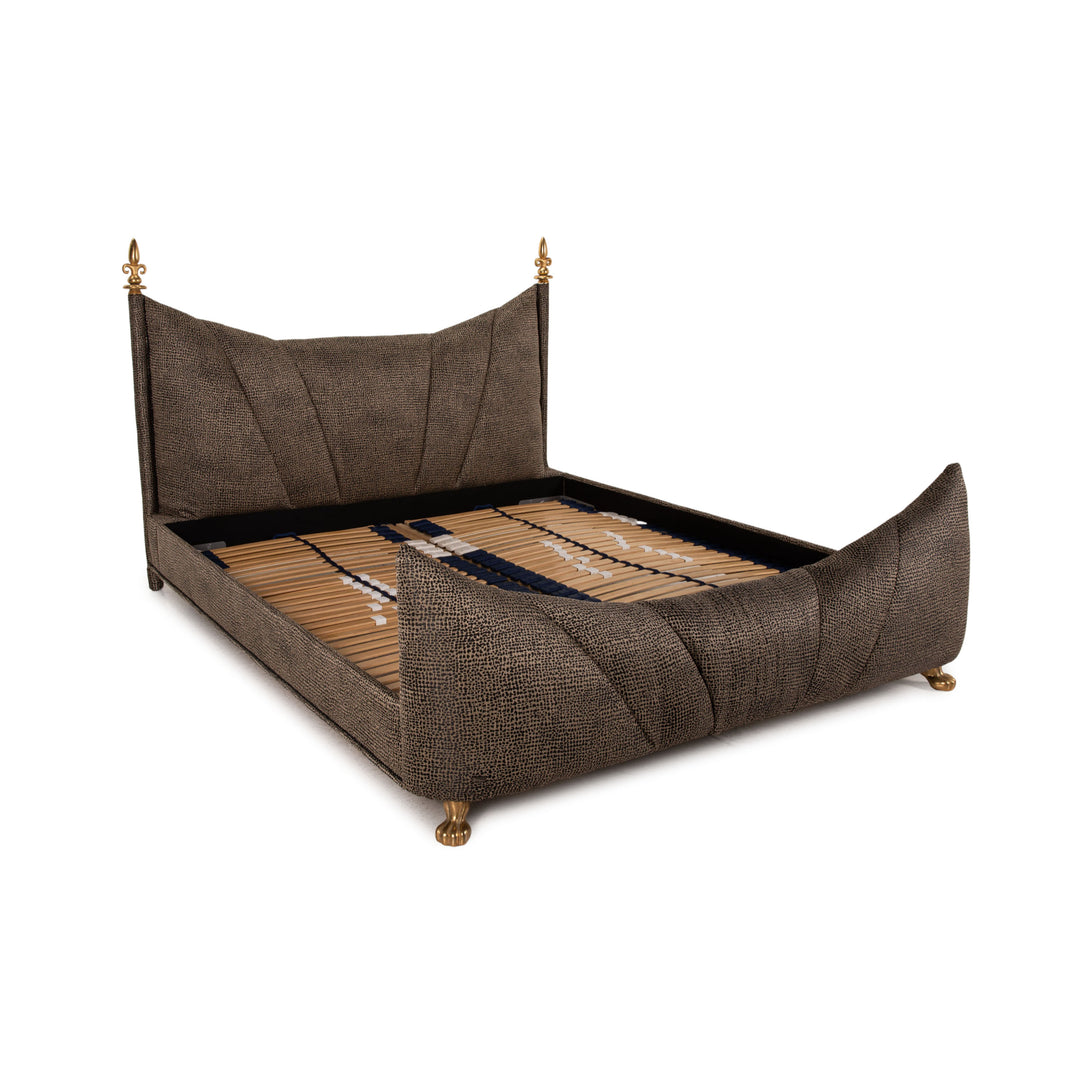 Bretz Ali Baba Samt Bett Braun Doppelbett 180x200cm