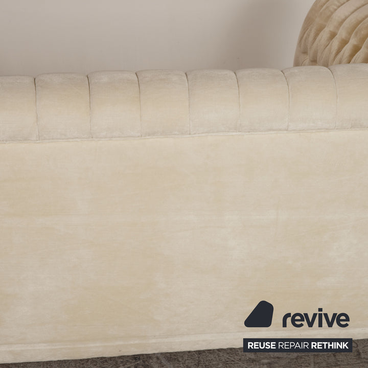 Bretz Chelsea Stoff Dreisitzer Creme Sofa Couch Schlafsofa Funktion