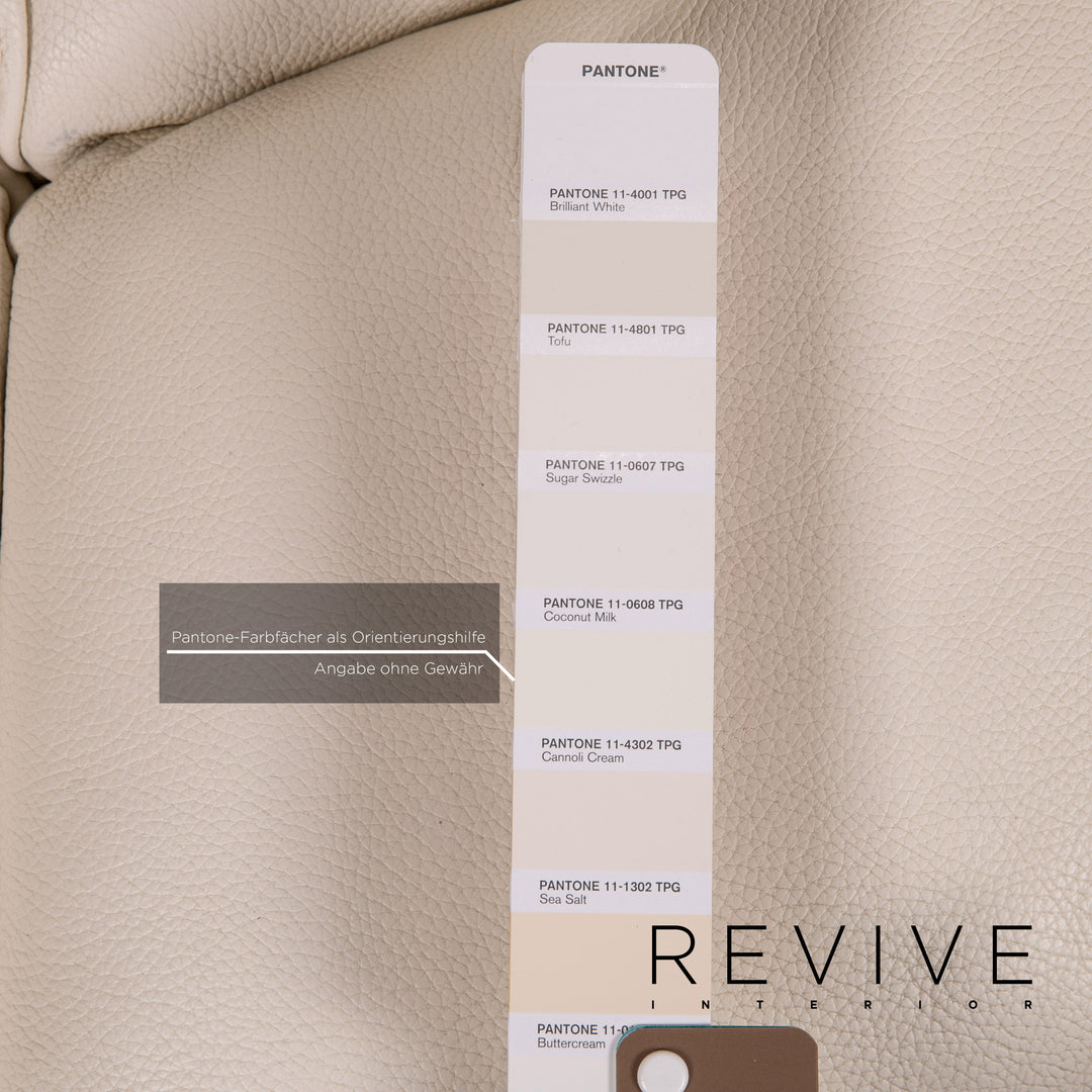 Bretz Cloud 7 Leder Ecksofa Creme Couch