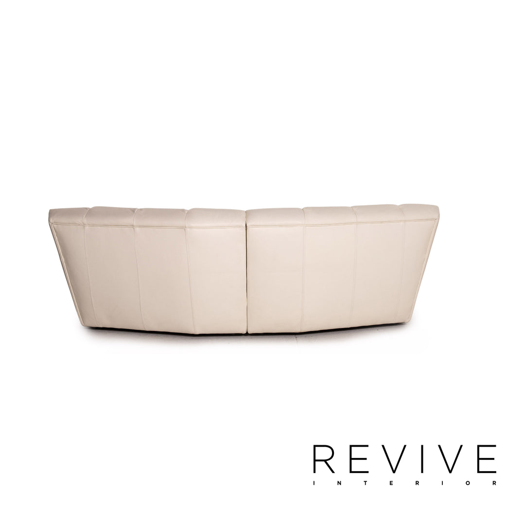 Bretz Cloud 7 Leder Ecksofa Creme Couch
