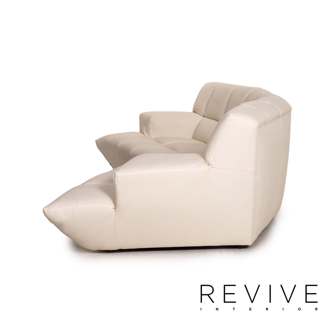 Bretz Cloud 7 Leder Ecksofa Creme Couch