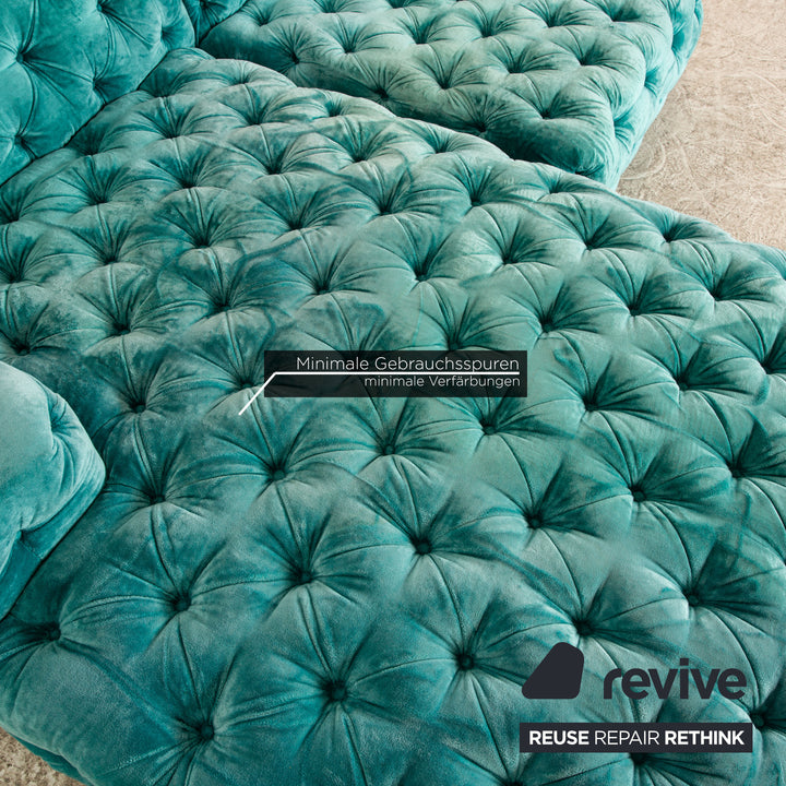 Bretz Cocoa Island Stoff Ecksofa Blau