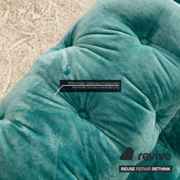 Bretz Cocoa Island Stoff Ecksofa Blau
