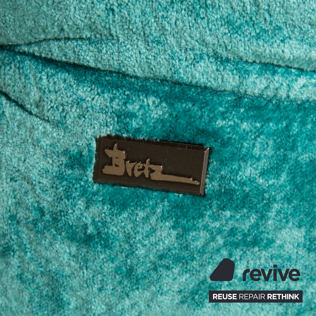 Bretz Cocoa Island Stoff Ecksofa Blau