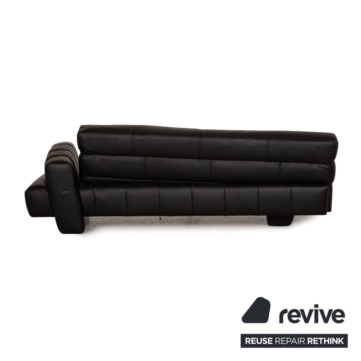 Bretz Confucius Leder Sofa Schwarz Dreisitzer Couch