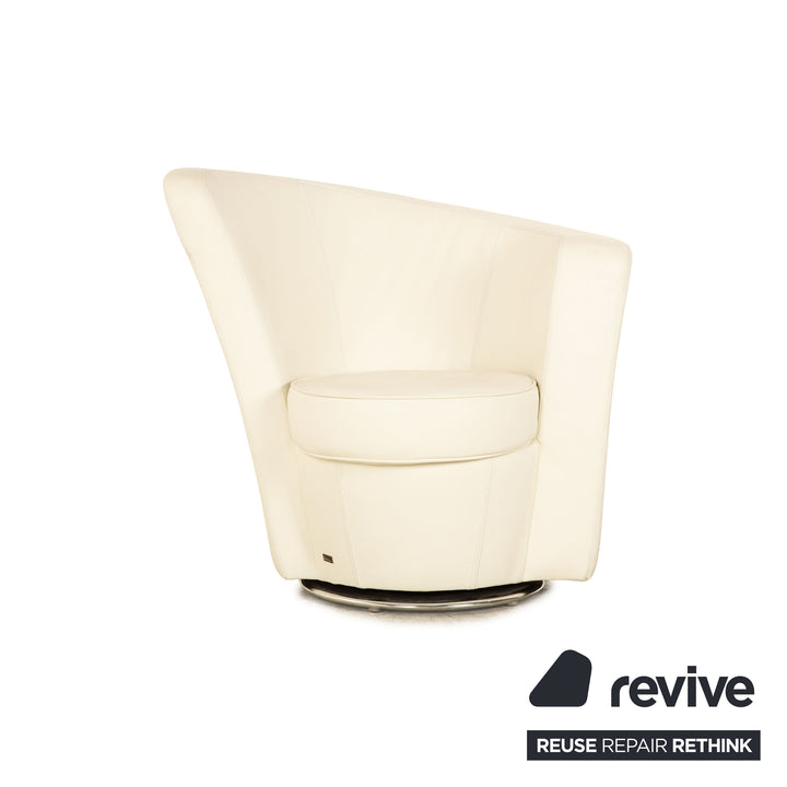 Bretz Eves Island Leder Sessel Creme