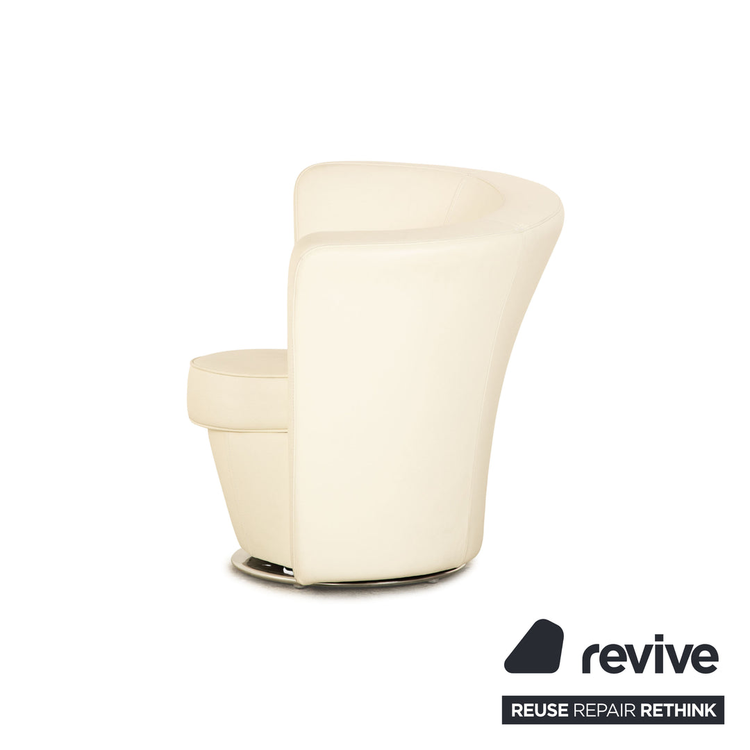Bretz Eves Island Leder Sessel Creme