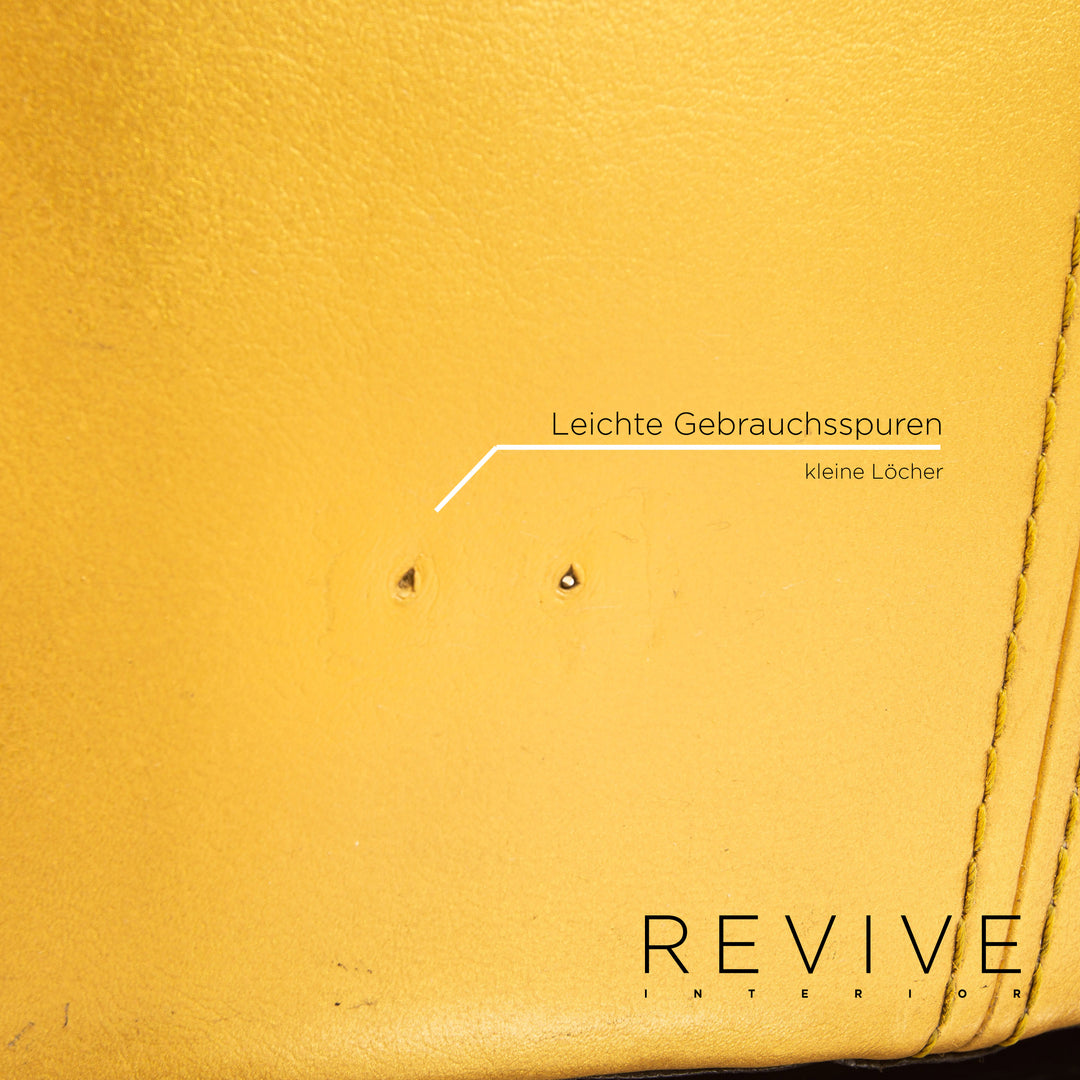 Bretz EVES ISLAND Leder Sessel Gold Loungesessel Drehbar #13629