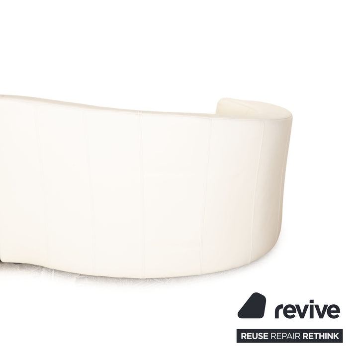 Bretz Eves Island Leder Viersitzer Creme Sofa Couch