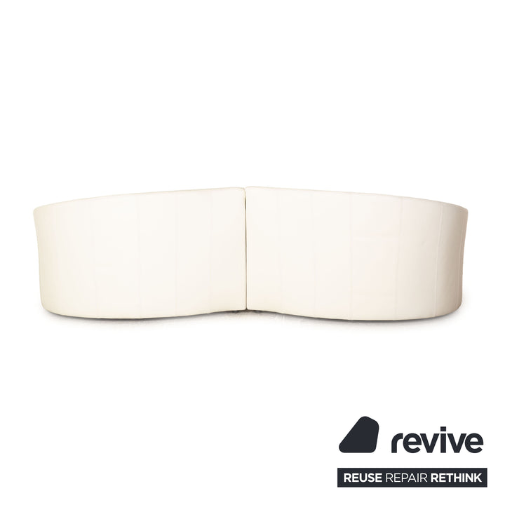 Bretz Eves Island Leder Viersitzer Creme Sofa Couch