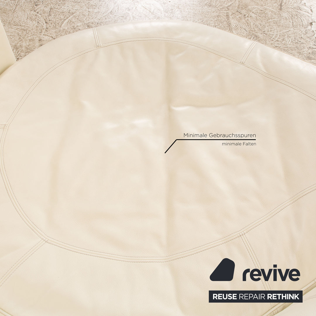 Bretz Eves Island Leder Viersitzer Creme Sofa Couch