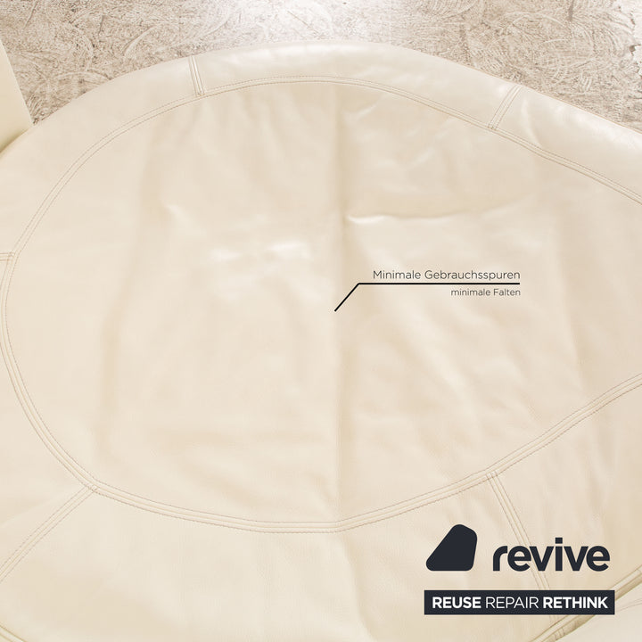 Bretz Eves Island Leder Viersitzer Creme Sofa Couch