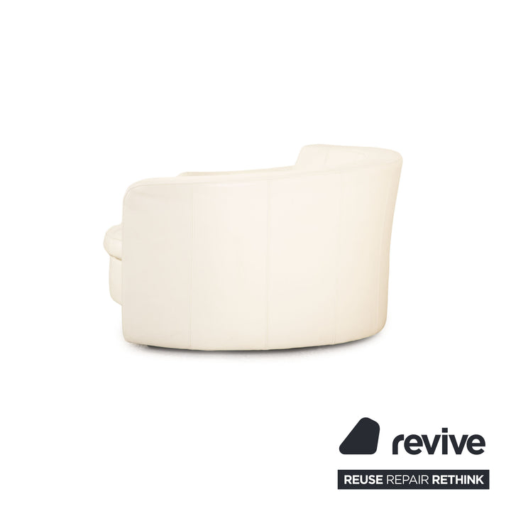 Bretz Eves Island Leder Viersitzer Creme Sofa Couch