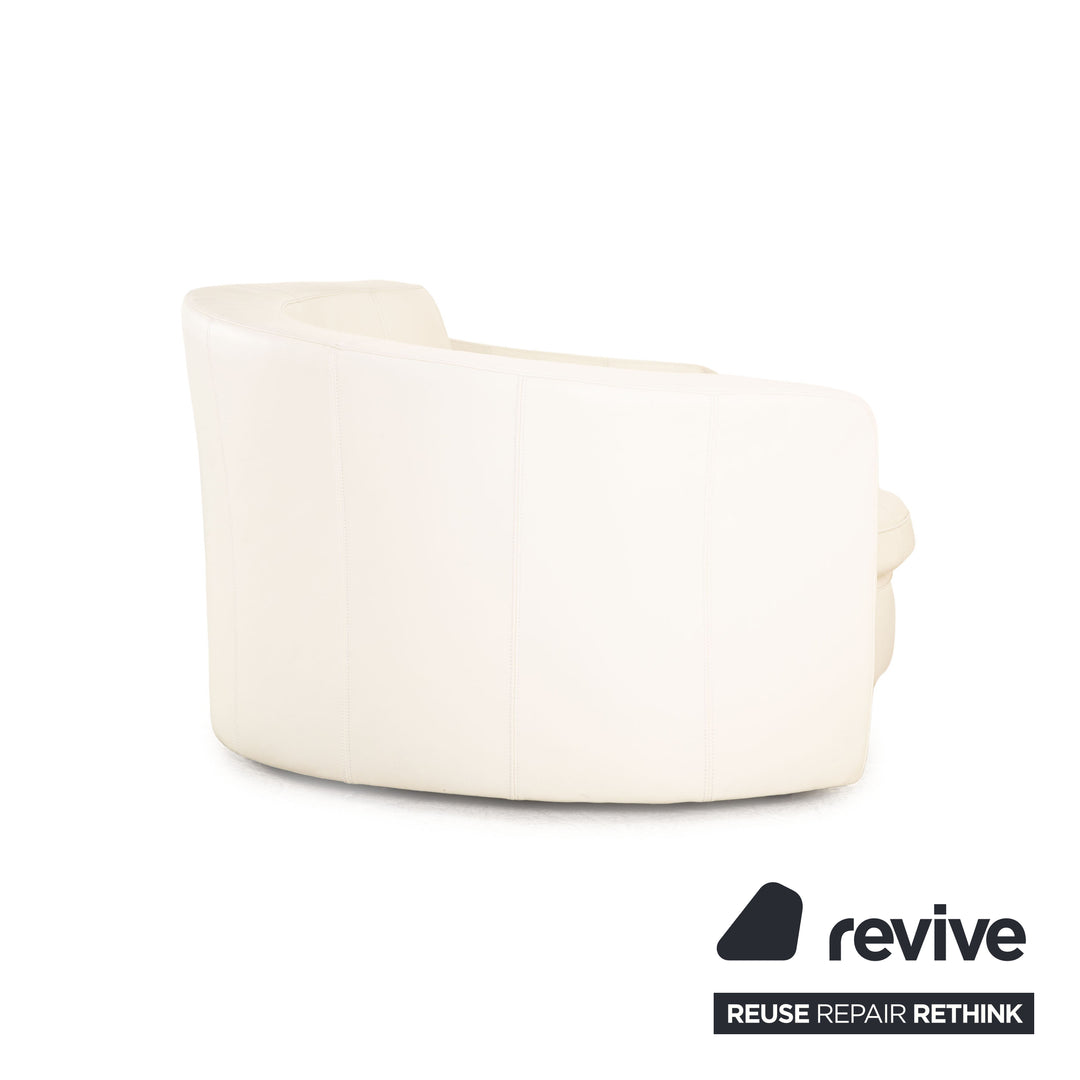 Bretz Eves Island Leder Viersitzer Creme Sofa Couch