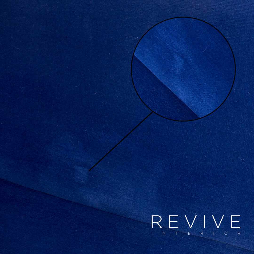 Bretz Gaudi Designer Stoff Sofa Blau Dreisitzer Couch #7723