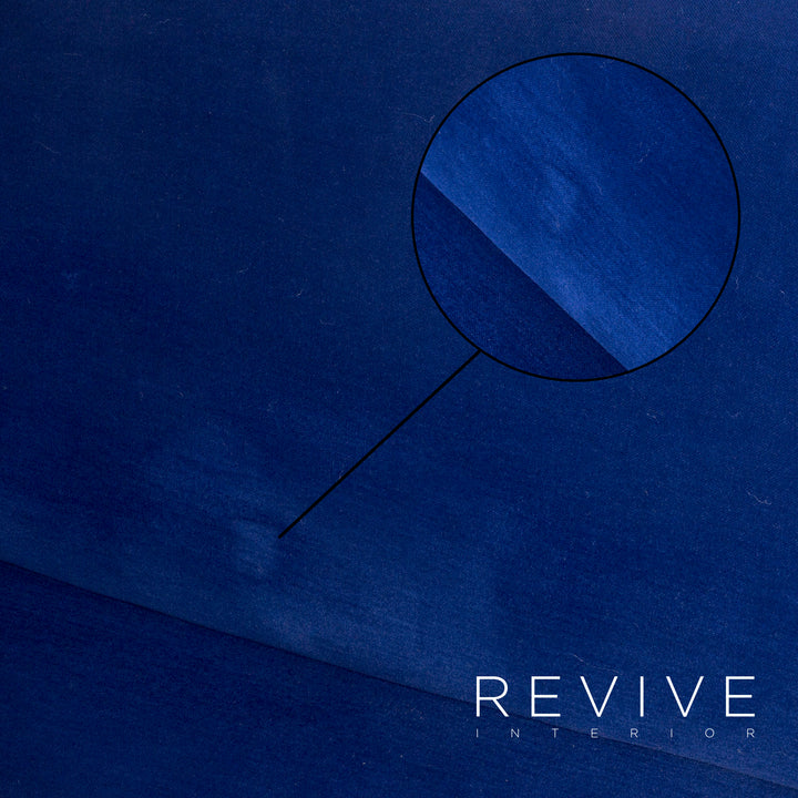 Bretz Gaudi Designer Stoff Sofa Blau Dreisitzer Couch #7723