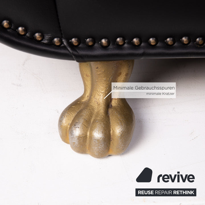 Bretz Gaudi Leder Sessel Schwarz