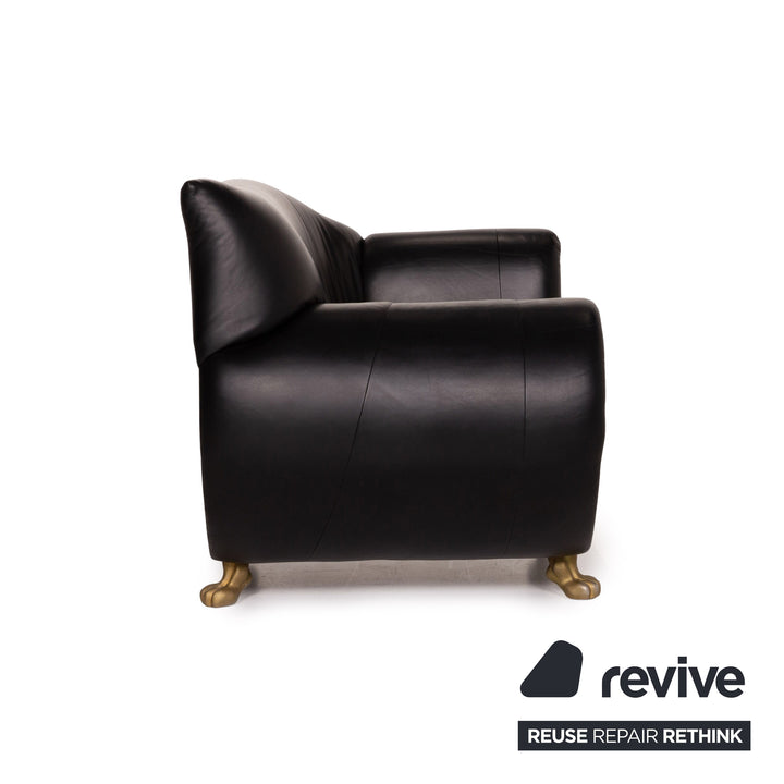 Bretz Gaudi Leder Sessel Schwarz