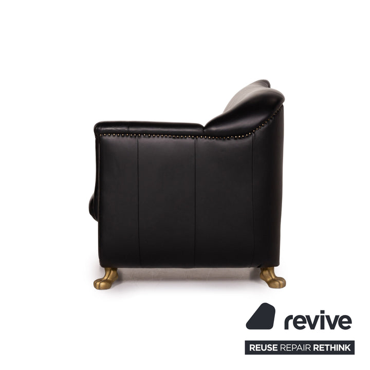 Bretz Gaudi Leder Sessel Schwarz
