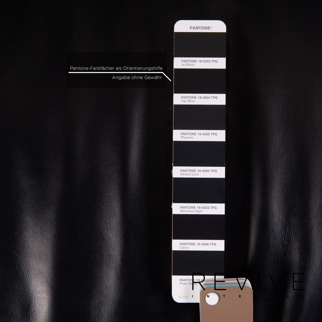 Bretz Gaudi Leder Sofa Garnitur Schwarz 1x Dreisitzer 1x Sessel Couch