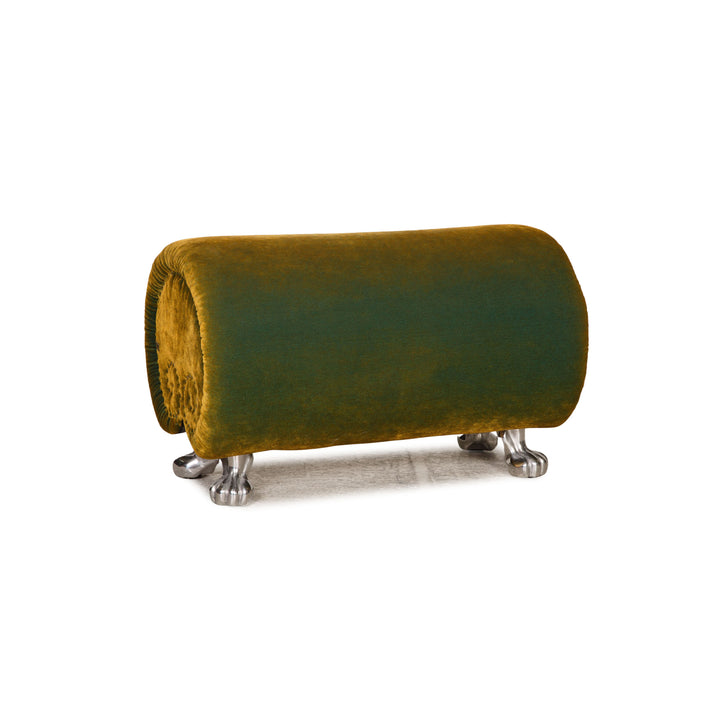 Bretz Gaudi Samt Hocker Grün