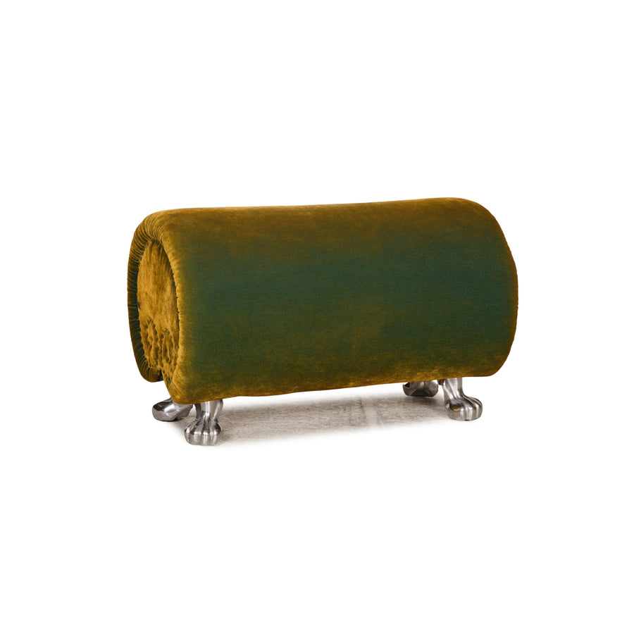 Bretz Gaudi Samt Hocker Grün