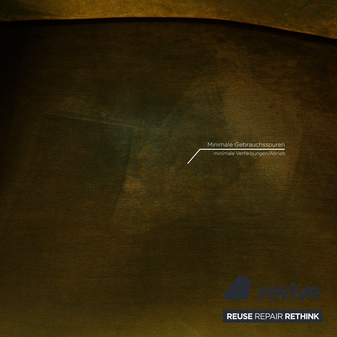 Bretz Gaudi Samt Sessel Garnitur Grün Sessel Hocker