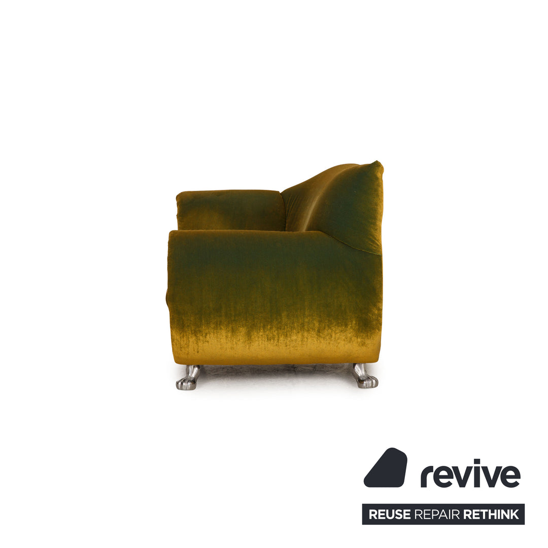 Bretz Gaudi Samt Sessel Grün