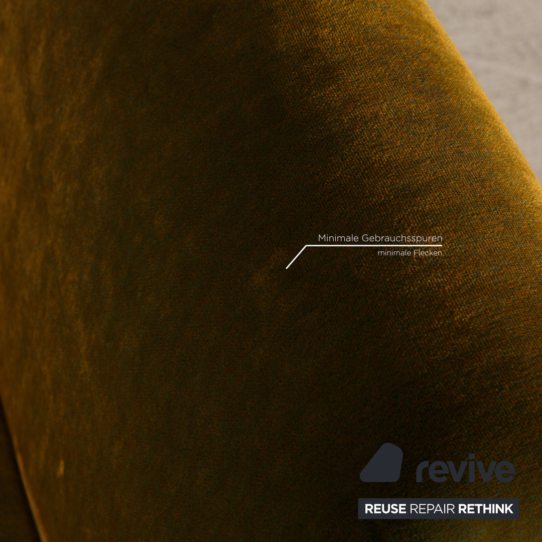 Bretz Gaudi Samt Sessel Grün