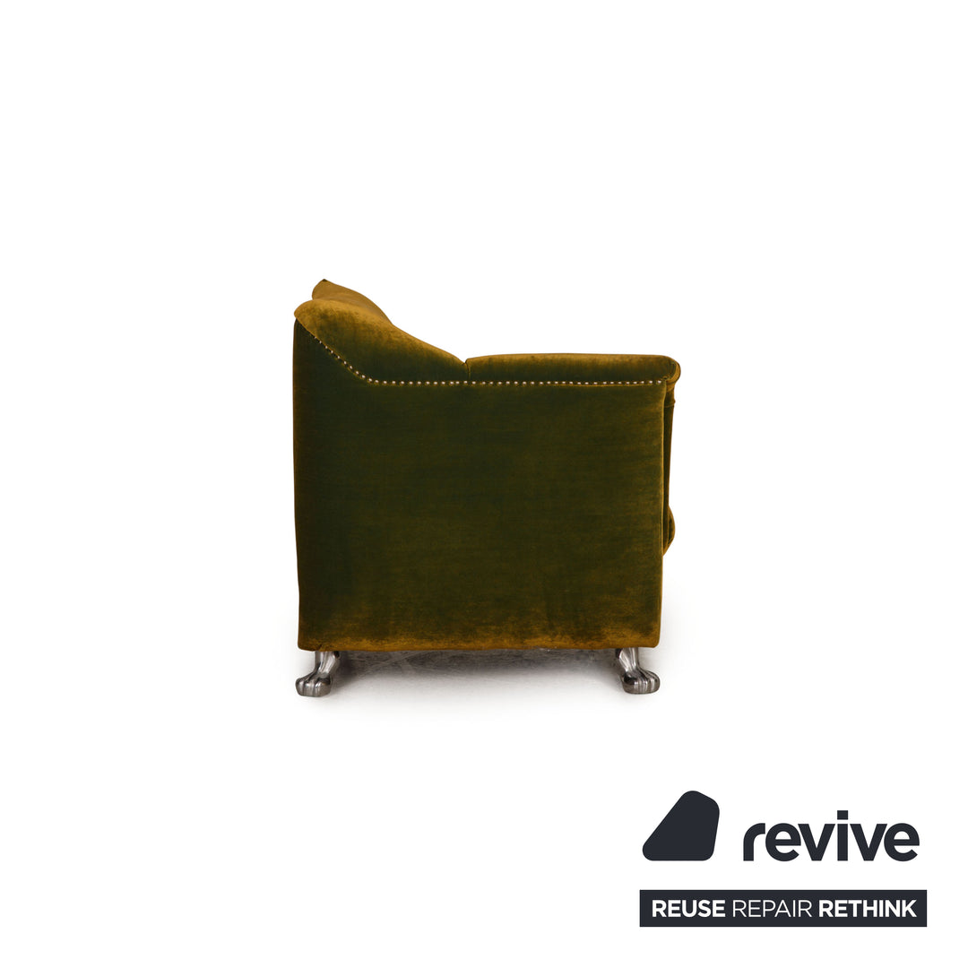 Bretz Gaudi Samt Sessel Grün