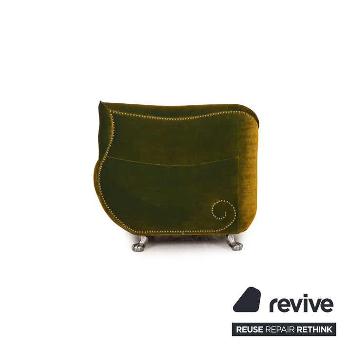 Bretz Gaudi Samt Sessel Grün