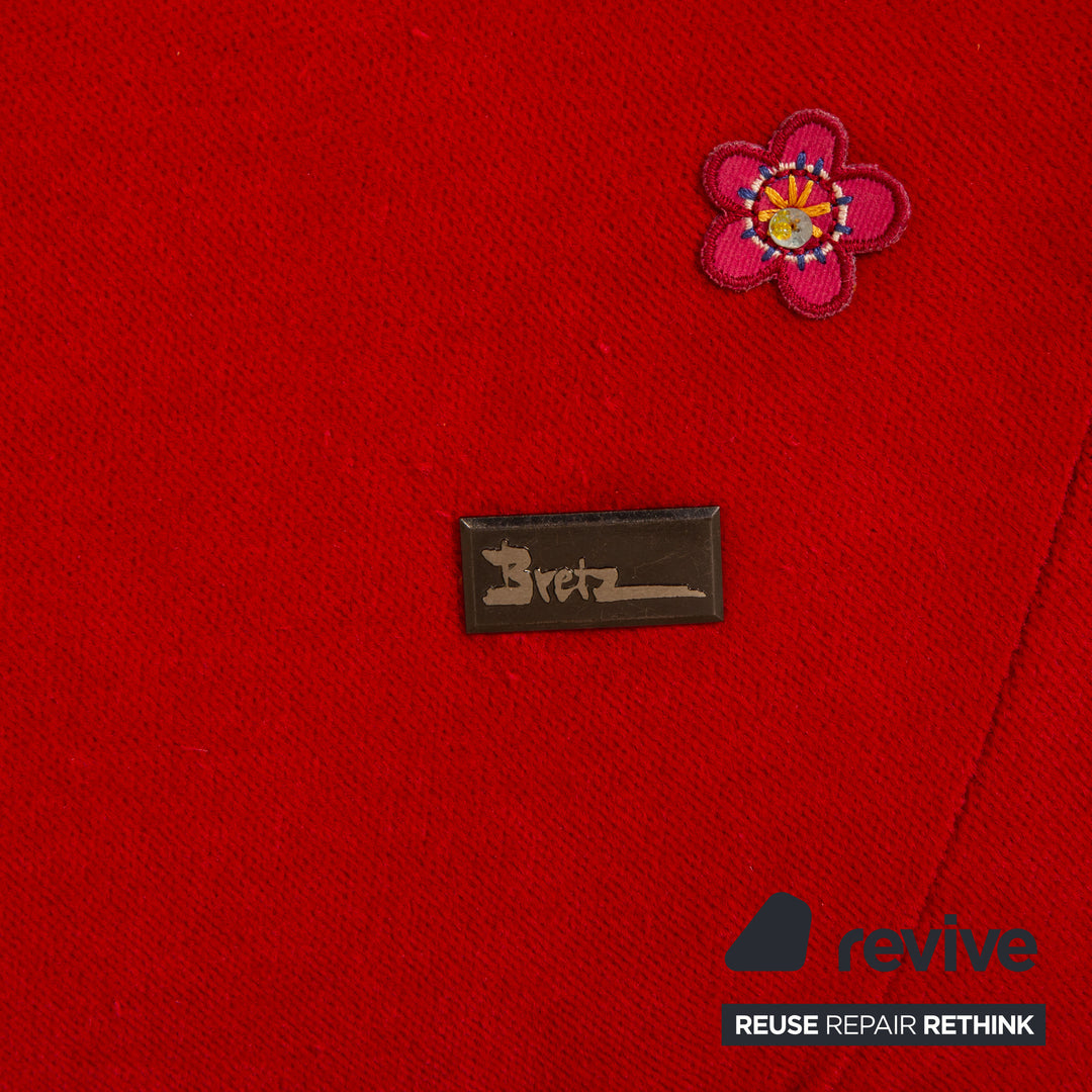 Bretz Gaudi Samt Sessel Rot