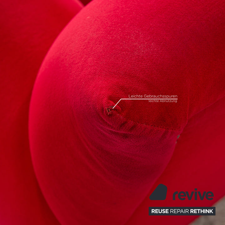 Bretz Gaudi Samt Sessel Rot