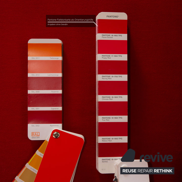 Bretz Gaudi Samt Sessel Rot