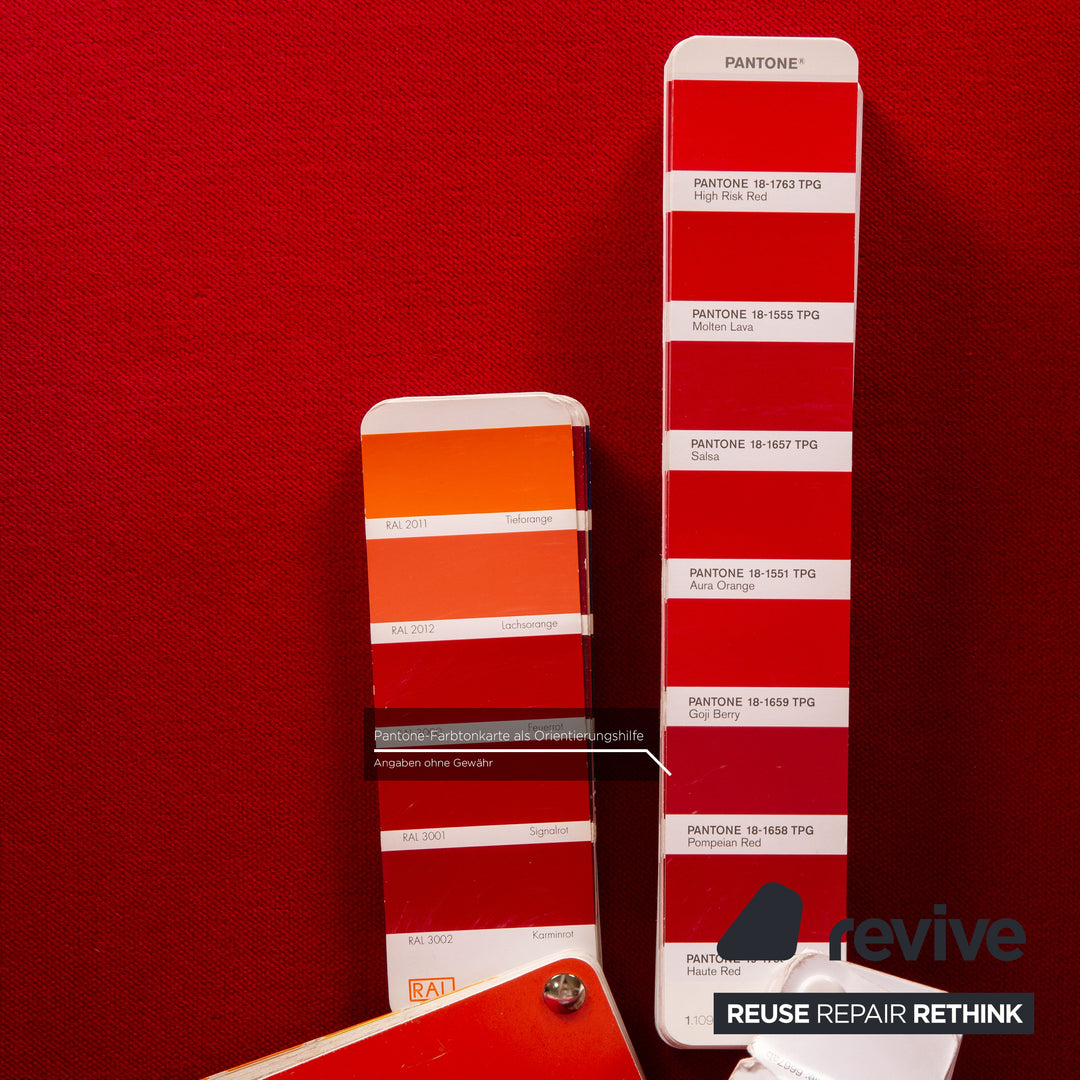 Bretz Gaudi Samt Sessel Rot