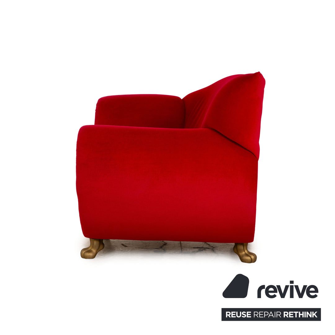 Bretz Gaudi Samt Sessel Rot