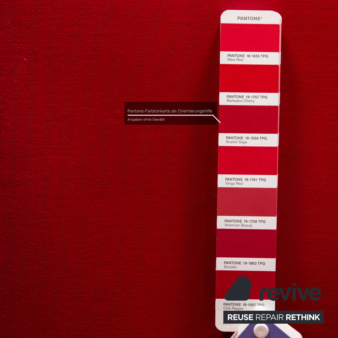 Bretz Gaudi Samt Sessel Rot