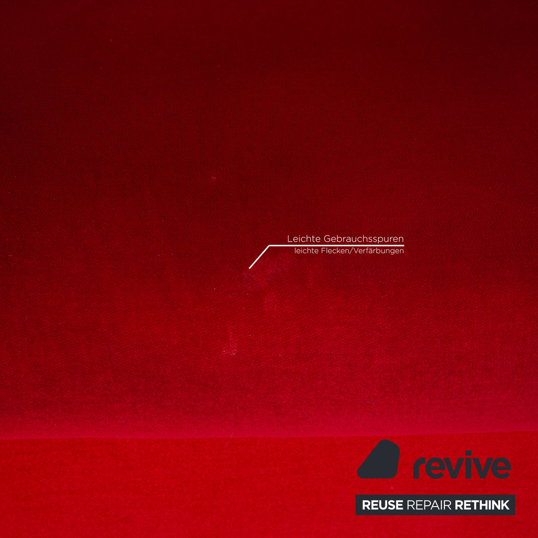 Bretz Gaudi Samt Sessel Rot