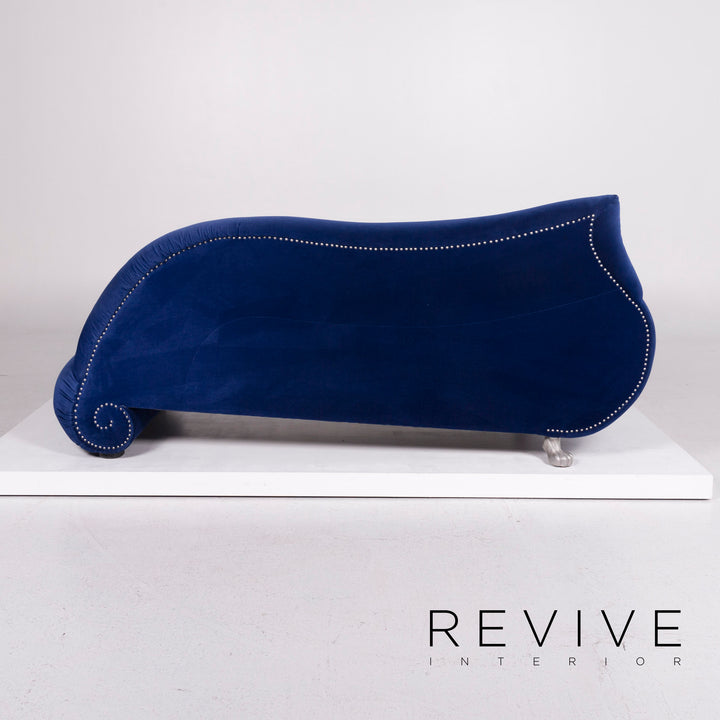 Bretz Gaudi Samt Sofa Blau Dreisitzer #11460