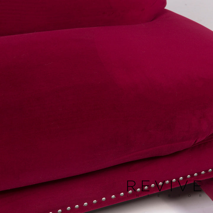 Bretz Gaudi Samt Sofa Pink Dreisitzer #11802