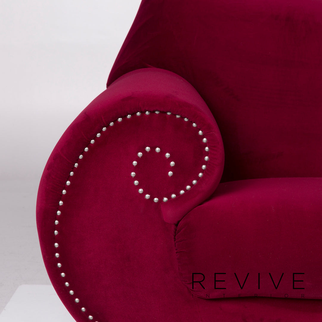 Bretz Gaudi Samt Sofa Pink Dreisitzer #11802
