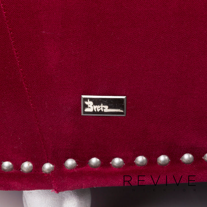 Bretz Gaudi Samt Sofa Pink Dreisitzer #11802